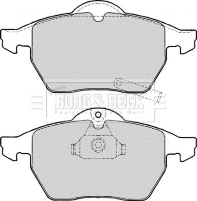 BORG & BECK Комплект тормозных колодок, дисковый тормоз BBP1643